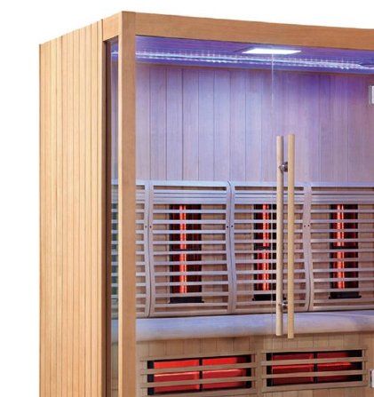 XIHE far-infrared sauna model, white background